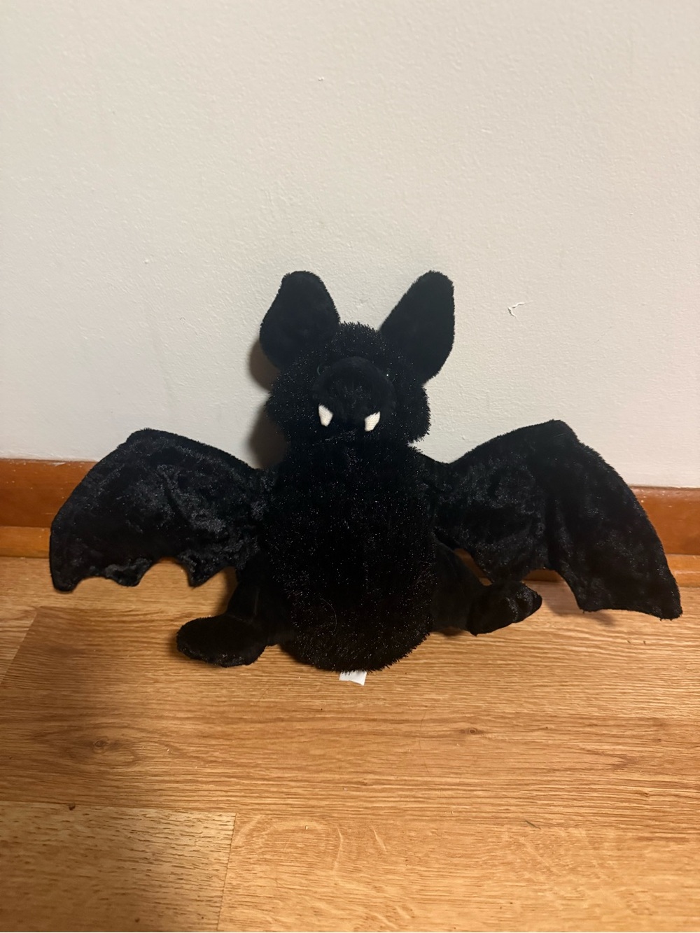 Webkinz Black Bat w/Fangs Soft & Cuddly Plush Ganz No Code EUC